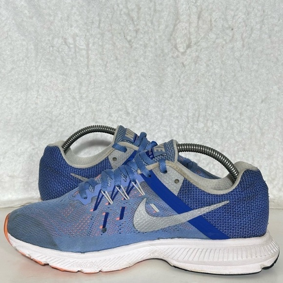 Nike Womens Zoom Winflo Blue/Silver Knit Running Athletic Sneakers Shoes SZ 7 - Picture 7 of 11